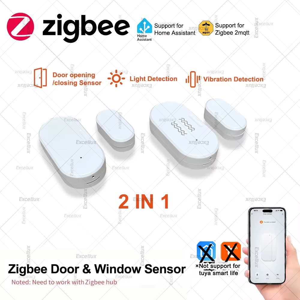 Home Security Tools - زيجبي 3.0 مستشعر نافذة الباب مع
