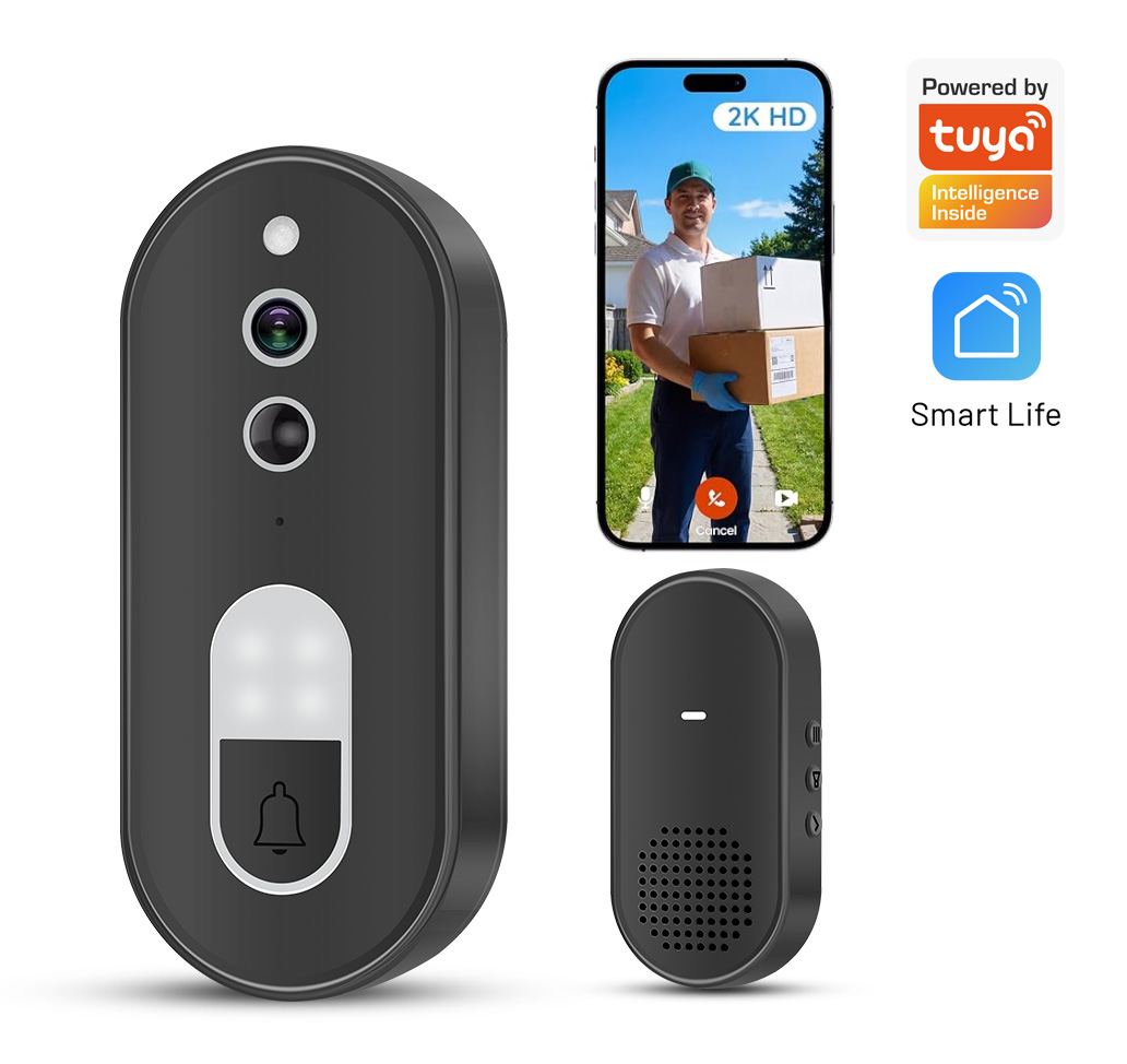 Home Security Camera Installation - جرس باب ذكي لاسلكي واي فاي