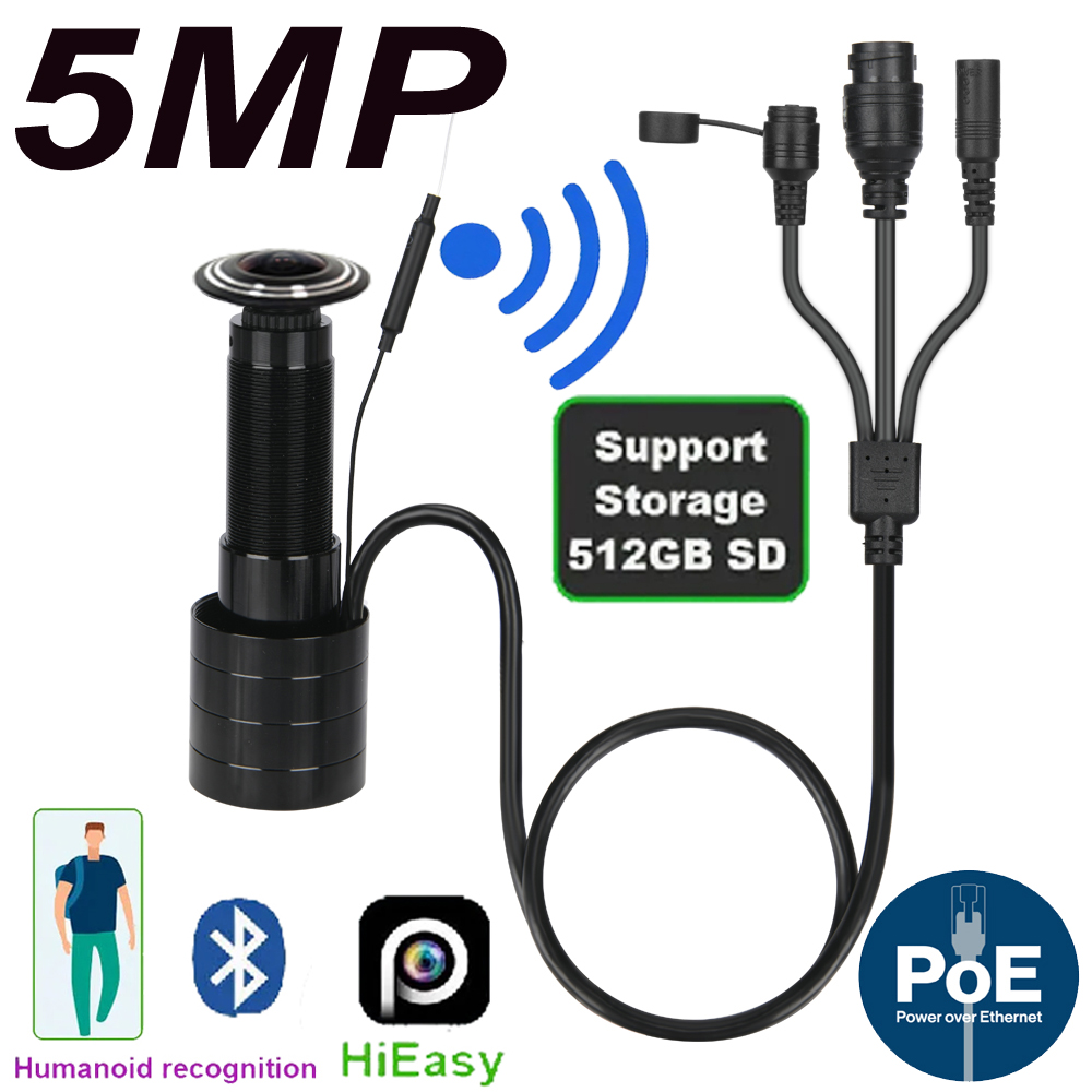 Home Security Camera Installation - 5MP باب العين IP POE كاميرا