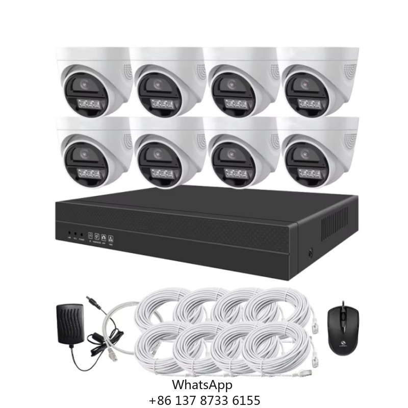 Home Security Kit - طقم كاميرات مراقبة 4 قنوات و8