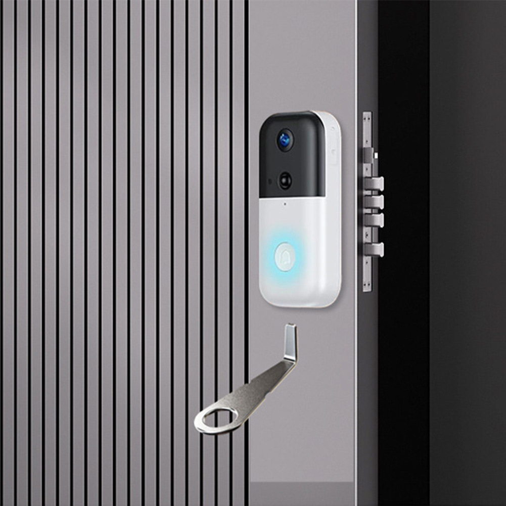 Home Security Camera Installation - مفتاح فضي لجرس الباب بالفيديو لكاميرا