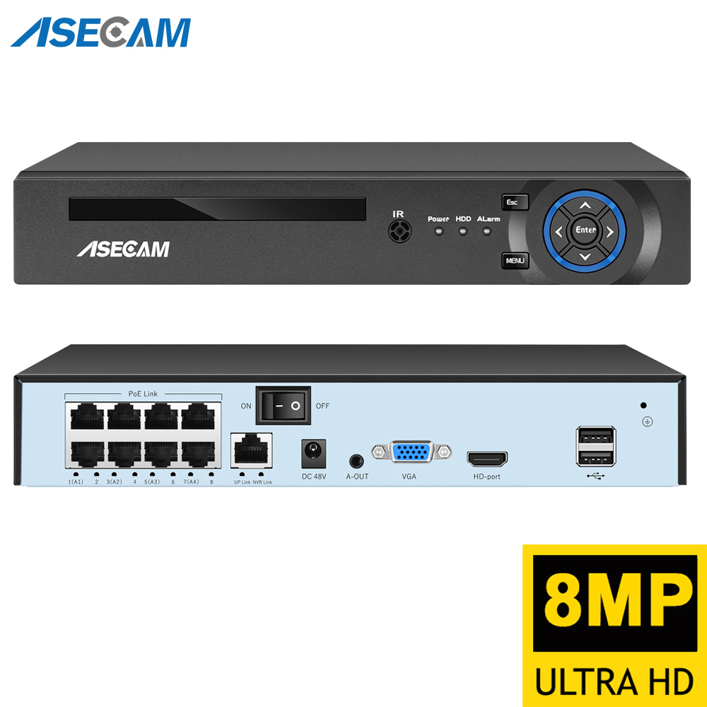 Home Security With Cameras - سوبر 8MP POE NVR مسجل فيديو