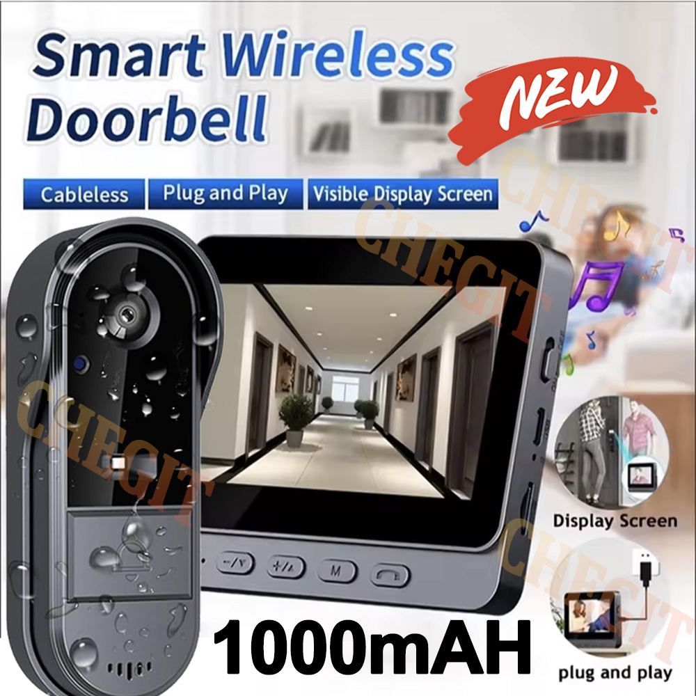 Home Security Camera Installation - كاميرا جرس الباب اللاسلكية واي فاي