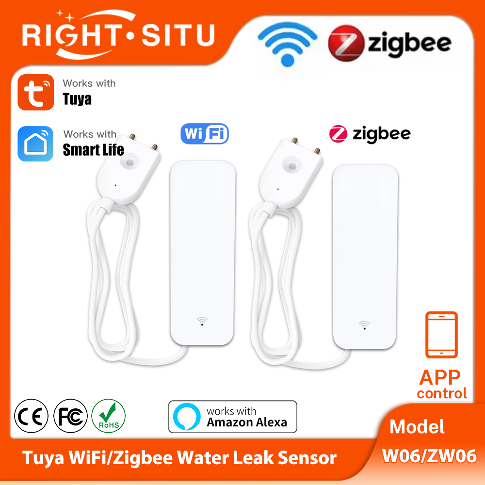 Home Security Tools - Tuya WiFi Zigbee مستشعر المياه الذكي