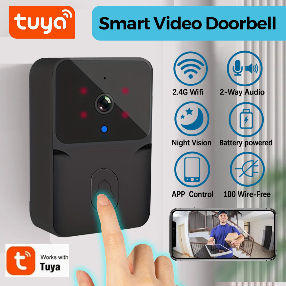 Home Security Camera Installation - جرس باب ذكي لاسلكي من تويا،