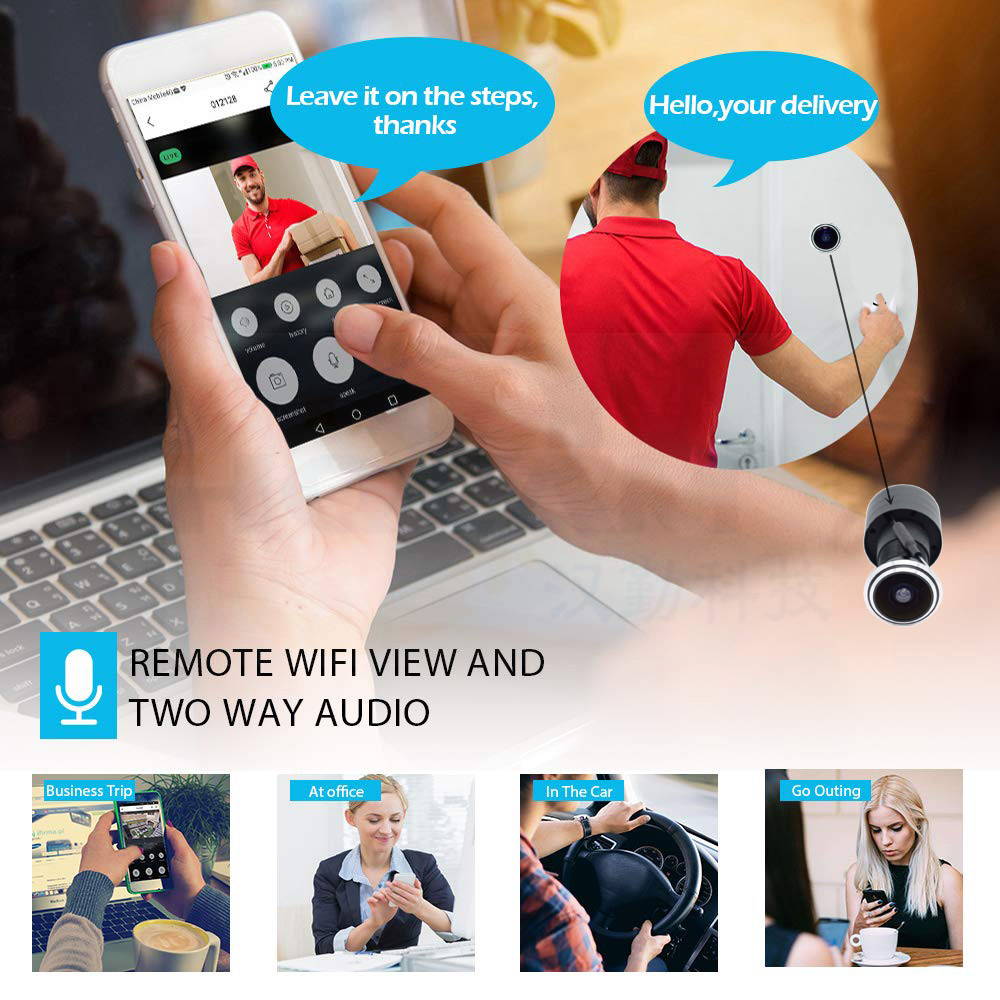 5MP باب العين IP POE كاميرا ثق - مراجعة Home Security Camera Installation وسعره