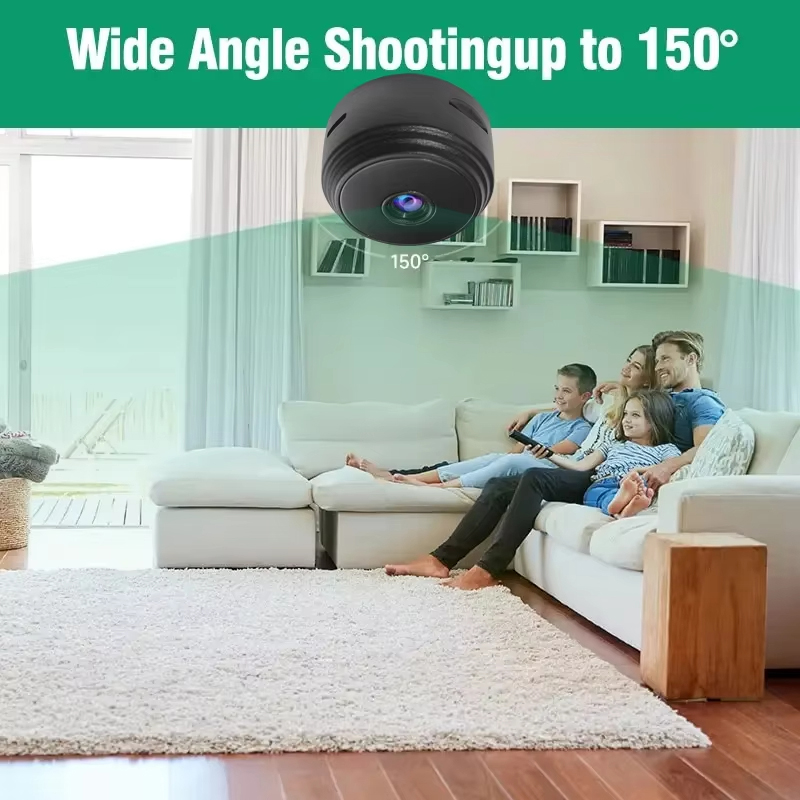 كاميرا أمان لاسلكية A9 ميني وا - مراجعة Home Security Camera Installation وسعره