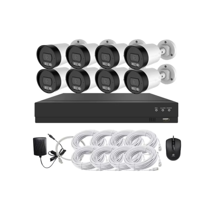 طقم كاميرات مراقبة 4 قنوات و8  - مراجعة Home Security Kit وسعره