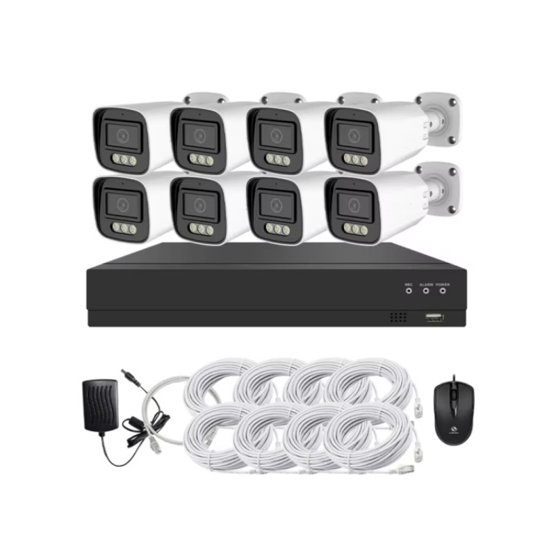 طقم كاميرات مراقبة 4 قنوات و8  - مراجعة Home Security Kit وسعره