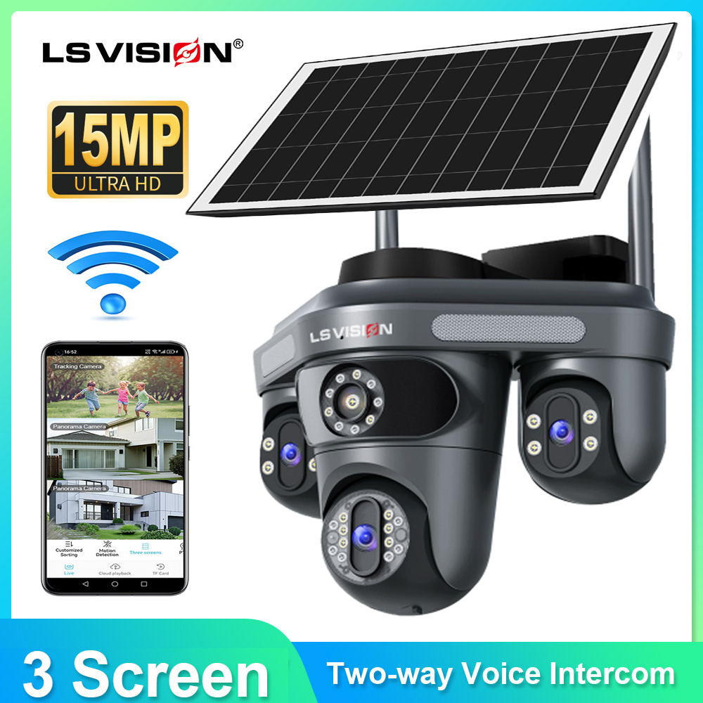 LS VISION عدسة متعددة 3 شاشة و - مراجعة Alarm Siren Outdoor وسعره