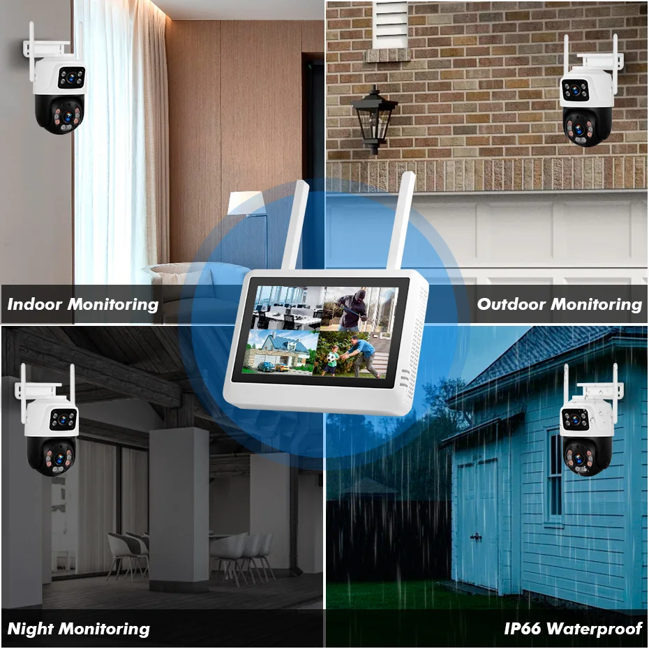 نظام أمان لاسلكي FUERS 8CH مع  - مراجعة Home Security Kit وسعره