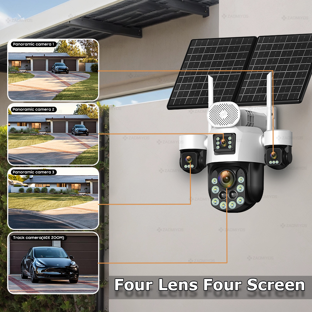4 عدسات خارجية 360 درجة °   كا - مراجعة Alarm Siren Outdoor وسعره