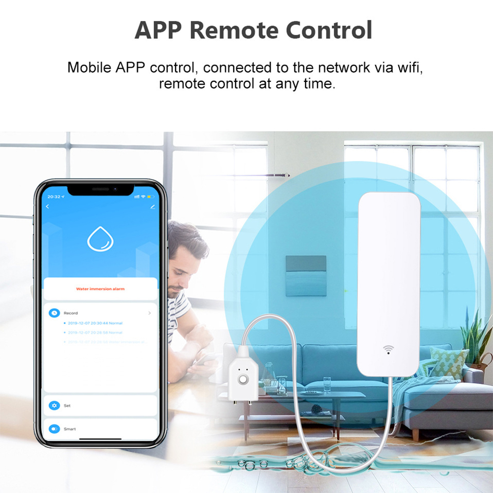 Tuya WiFi مستشعر تسرب المياه،  - مراجعة Home Security Tools وسعره
