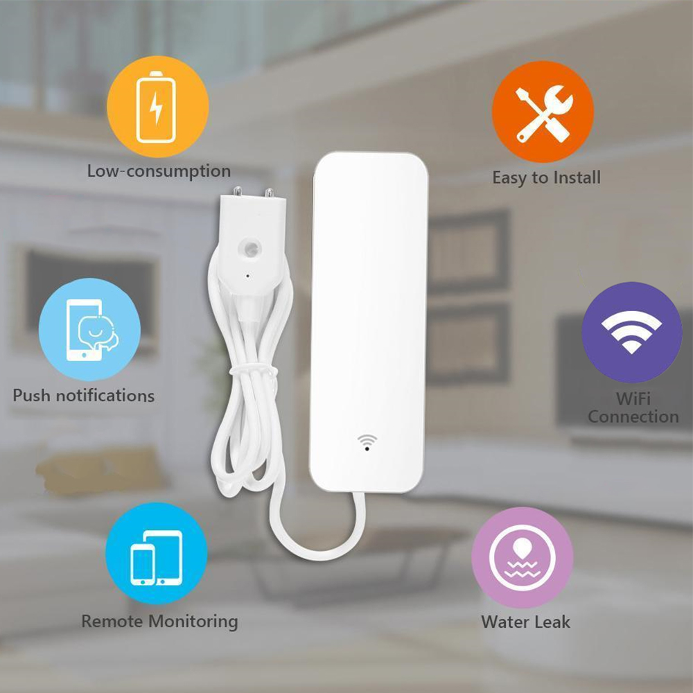 Tuya WiFi مستشعر تسرب المياه،  - مراجعة Home Security Tools وسعره