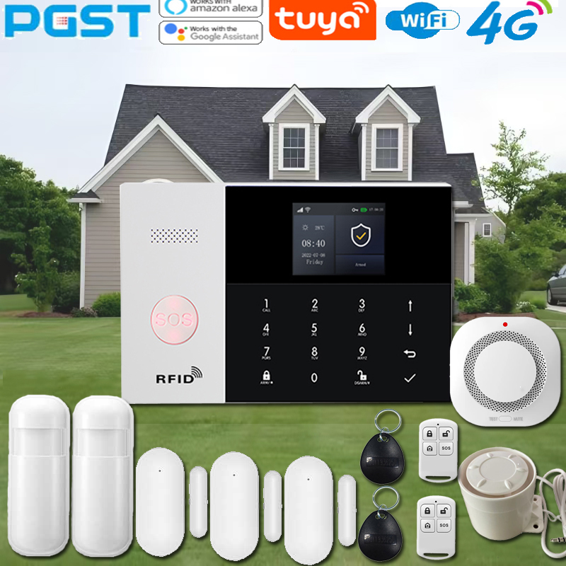نظام إنذار أمان منزلي ذكي PGST - مراجعة Home Security Kit وسعره