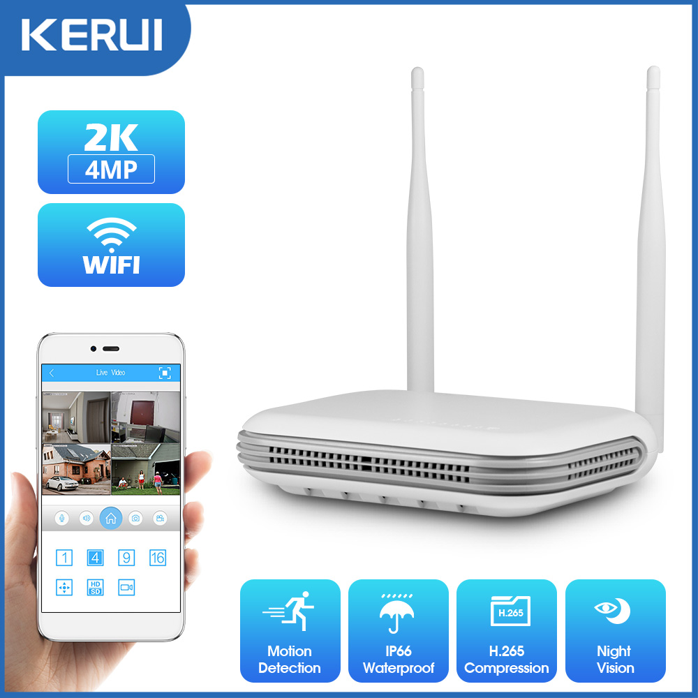 KERUI 2K 3K 4MP 8CH NVR WIFI O - مراجعة Home Security Kit وسعره