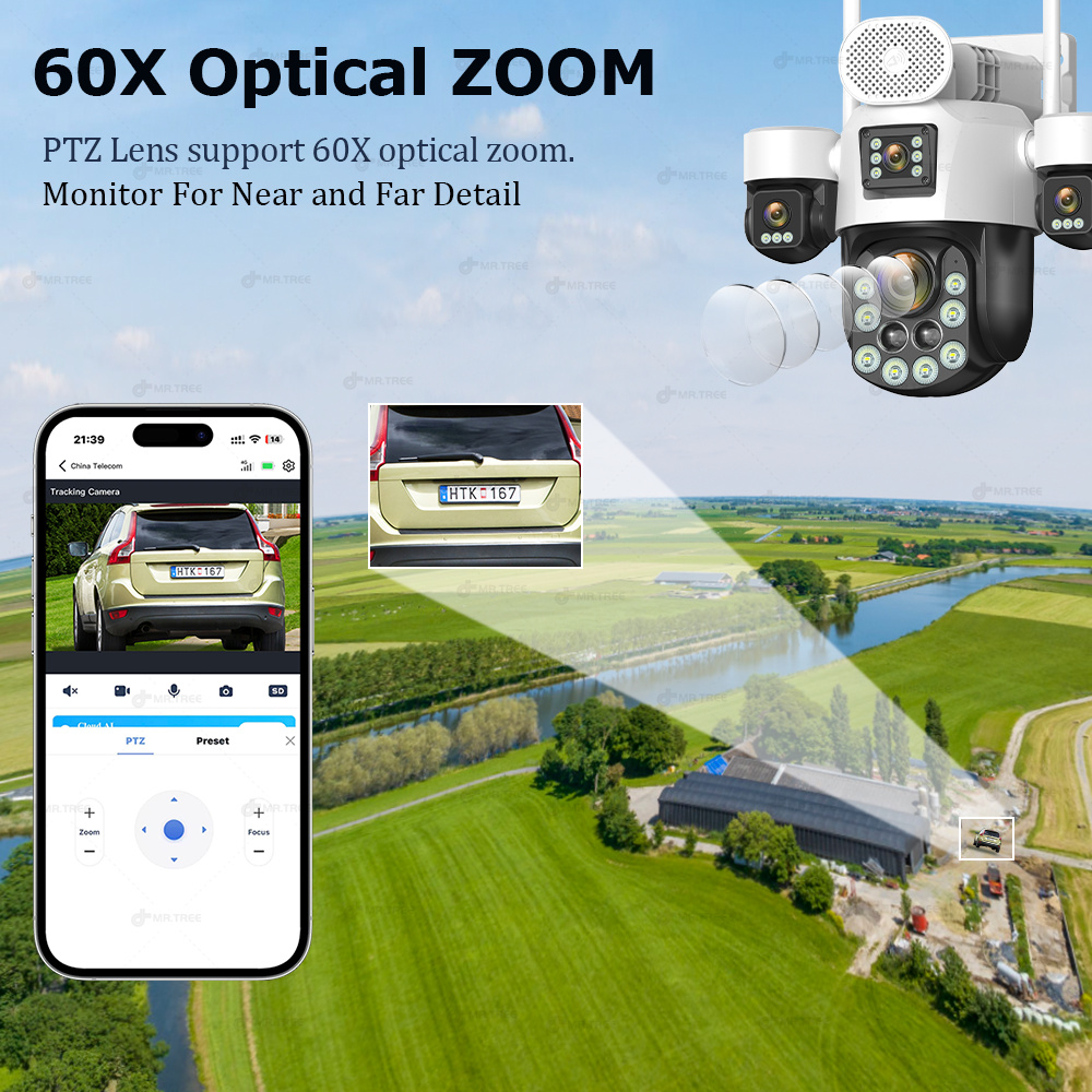 AOV أربعة عدسة كاميرا مراقبة خ - مراجعة Home Security Camera Installation وسعره