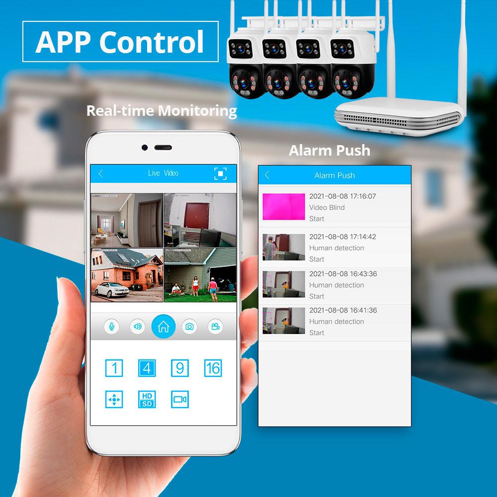 KERUI للماء 6MP HD اللاسلكية ع - مراجعة Home Security Kit وسعره