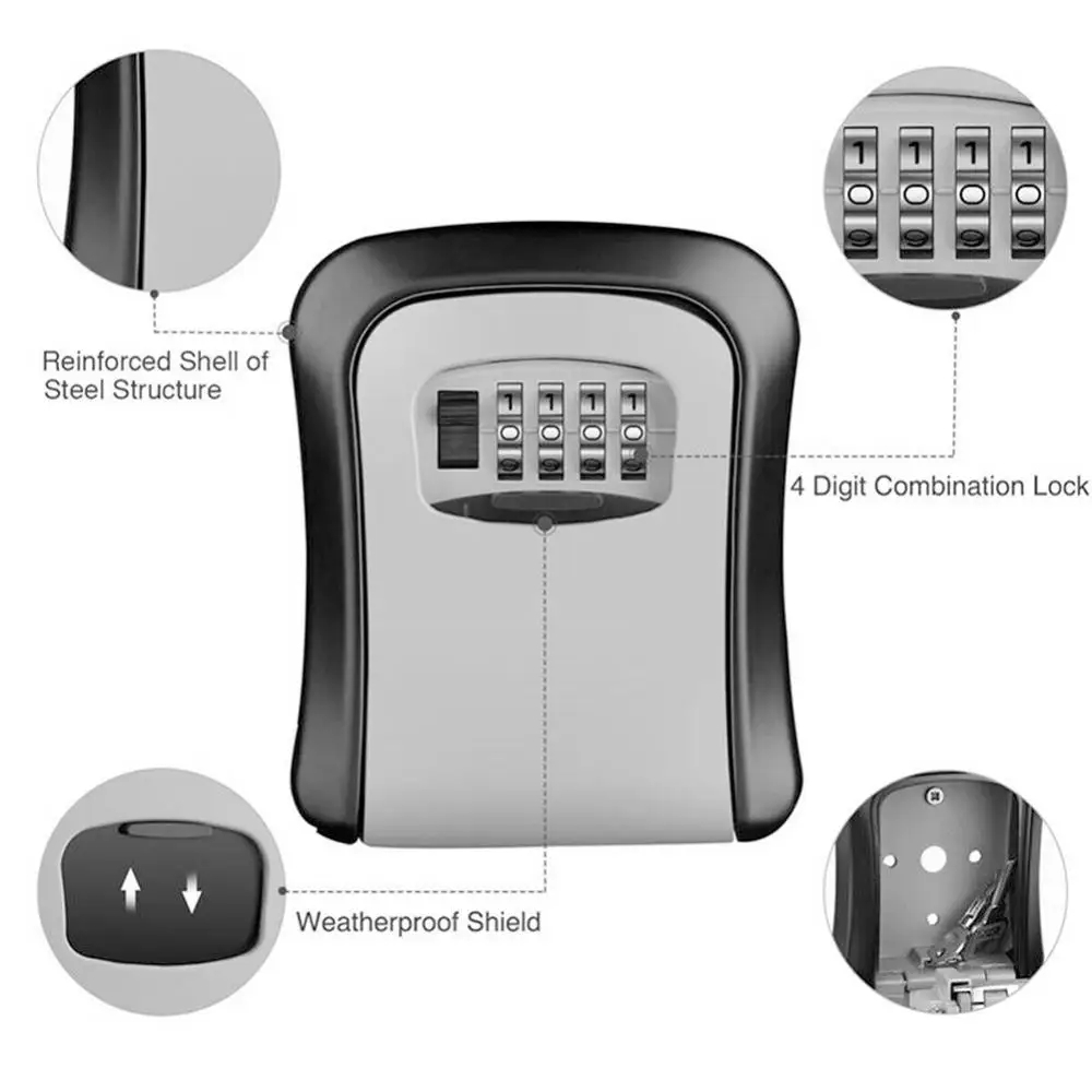 صندوق قفل مفاتيح مثبت على الحا - مراجعة Home Security Officer وسعره
