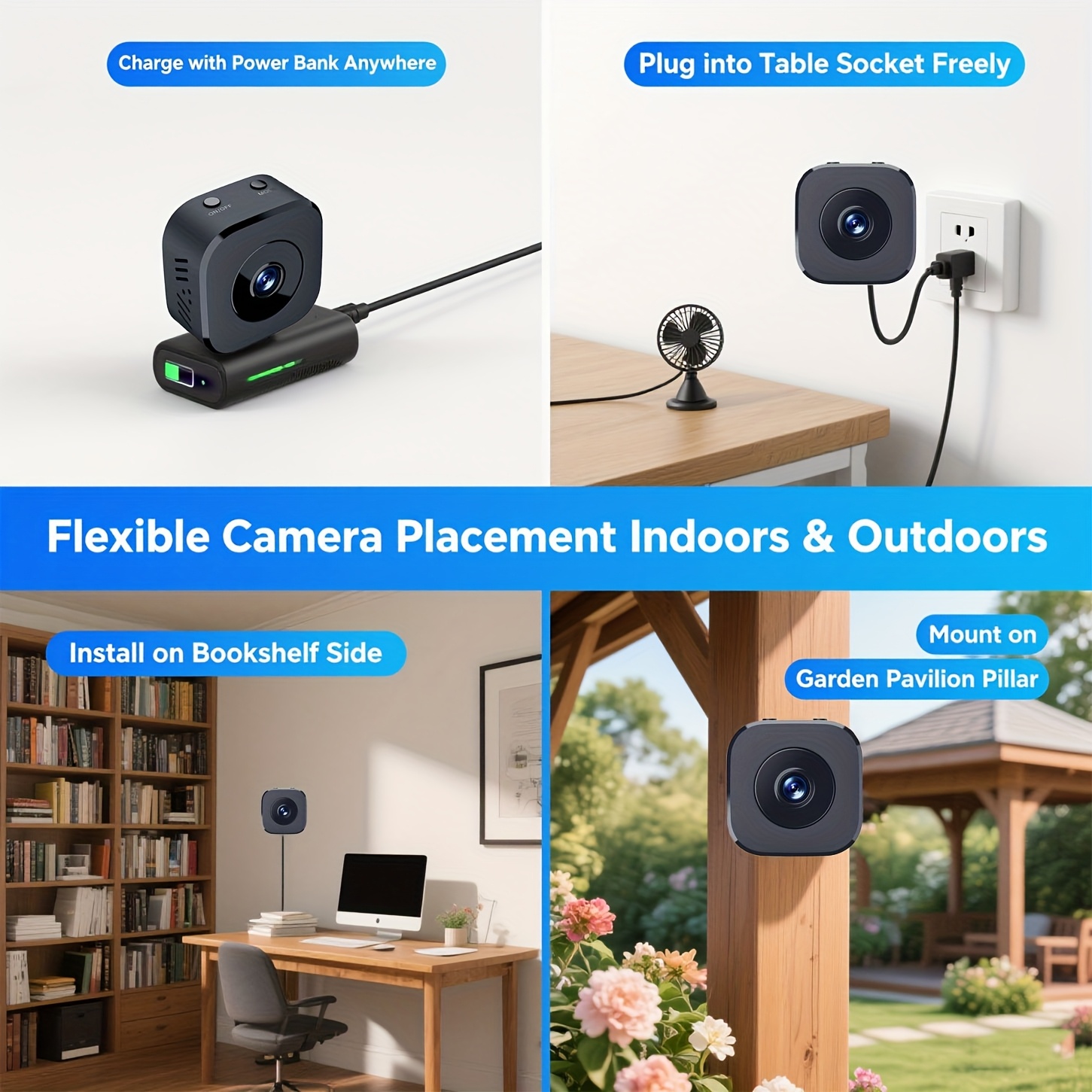 1080P HD كاميرا واي فاي صغيرة  - مراجعة Home Security With Cameras وسعره
