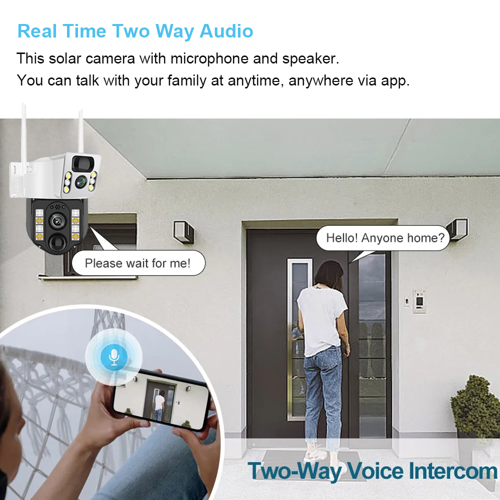 كاميرا مراقبة CCTV شمسية خارجي - مراجعة Home Security Camera Installation وسعره