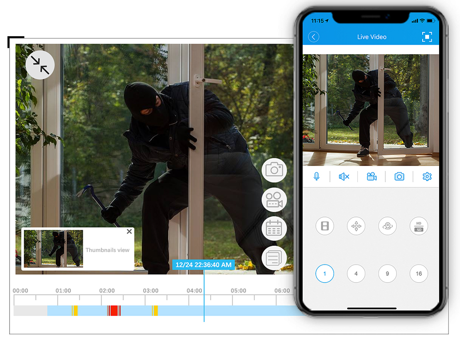 مسجل فيديو NVR مع كشف حركة الو - مراجعة Home Security With Cameras وسعره