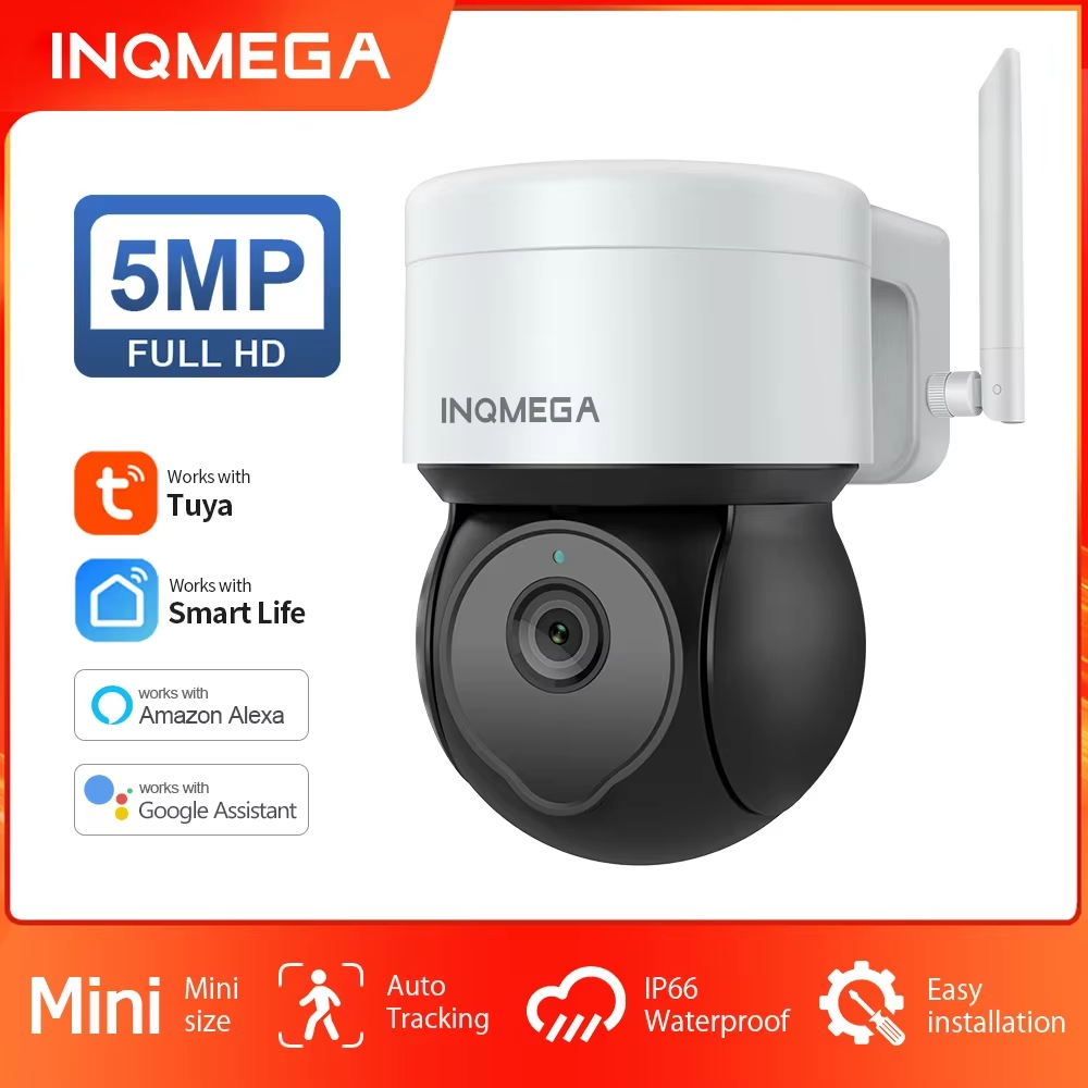 INQMEGA 5MP Tuya كاميرا متحركة - مراجعة Home Yard Security Cameras وسعره