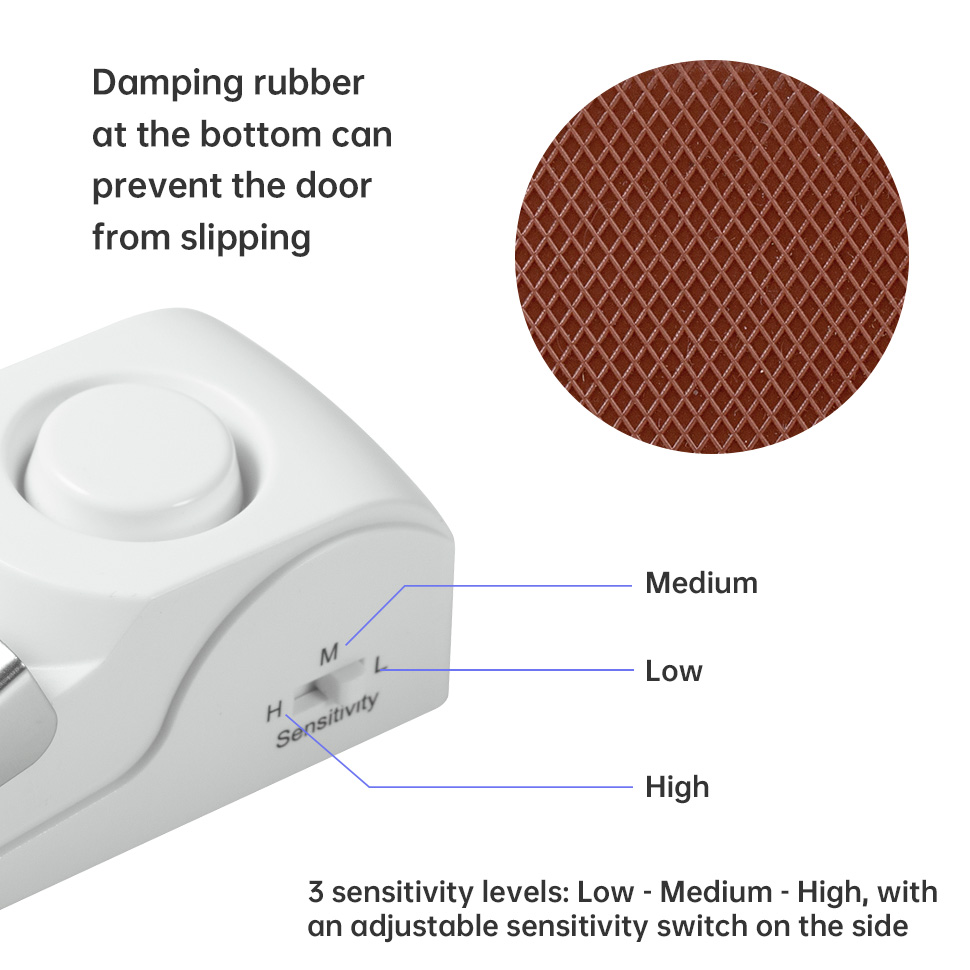 نظام إنذار إيقاف الباب اللاسلك - مراجعة Home Security Lock System وسعره