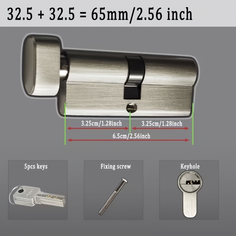 قفل أسطواني نحاسي بالكامل مضاد - مراجعة Home Security Outdoor وسعره